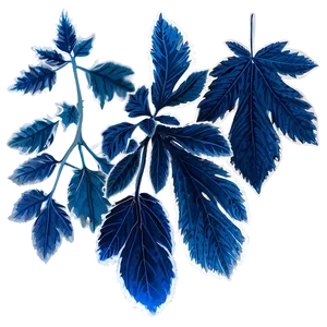 Frosted Leaves PNG Ptg