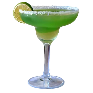 Frosted Margarita Glass PNG 19