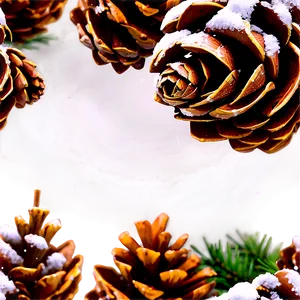 Frosted Pinecone Detail PNG Snt92