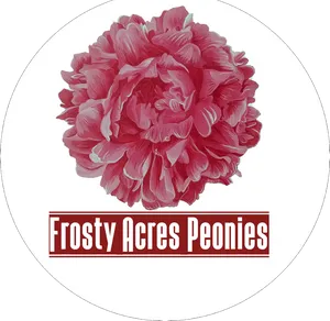 Frosty Acres Peonies Logo PNG image