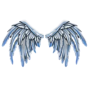 Frosty Angel Wings Pattern PNG 94 PNG