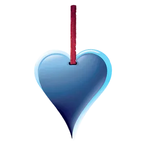 Frosty Blue Heart Icon Png 06272024 PNG image