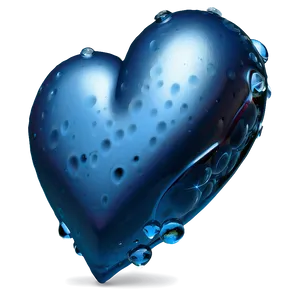 Frosty Blue Heart Icon Png 57 PNG image