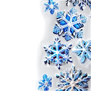 Frosty Christmas Snowflakes PNG Thr38 PNG