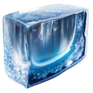 Frosty Ice Block Png Dnt PNG image