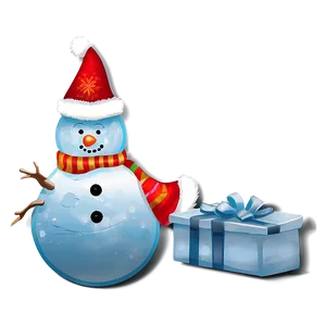 Frosty Merry Christmas Scene Png Efs2 PNG image