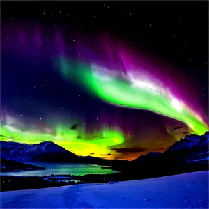 Frosty Northern Lights PNG 06292024 PNG