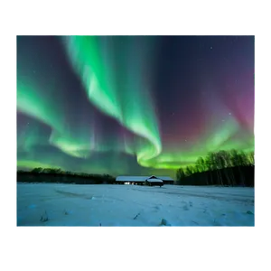 Frosty Northern Lights PNG 56