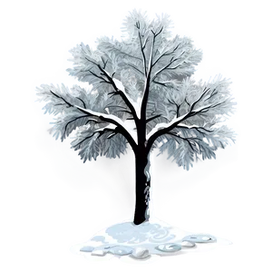 Frosty Snow Covered Trees PNG Vjj20 PNG