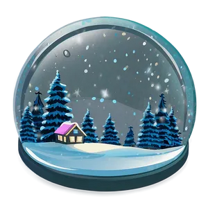 Frosty Snow Globe Scene Png 95 PNG image