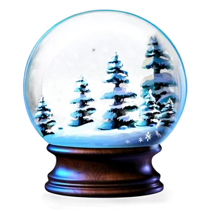 Frosty Snow Globe Scene Png 96 PNG image