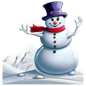 Frosty Snowman Cartoon Png 90 PNG image