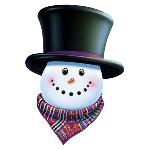 Frosty Snowman Hat And Scarf PNG Ucj30 PNG
