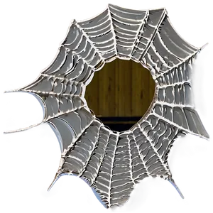 Frosty Spider Web Art PNG image