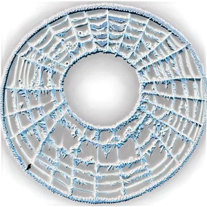 Frosty Spider Web Art PNG image