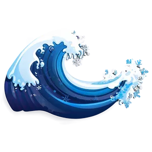 Frosty Wave Emoji Png 06212024 PNG image