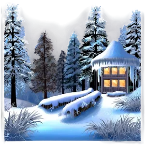 Frosty Winter Scene Png Ofe66 PNG image