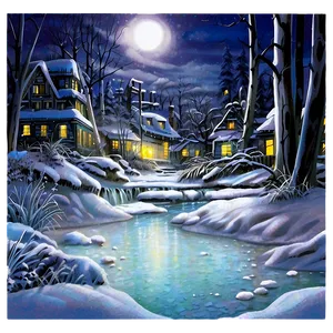 Frosty Winter Wonderland Png Fkt PNG image