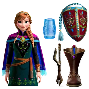 Frozen Anna Adventure Outfit PNG 06282024 PNG