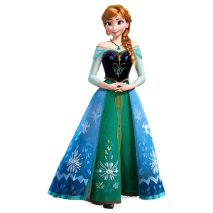 Frozen Anna Green Dress PNG 06282024 PNG