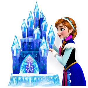 Frozen Anna Ice Castle Scene PNG 60 PNG