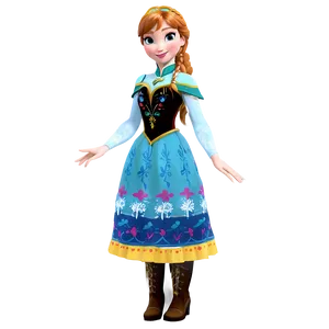 Frozen Anna In Summer PNG 06282024
