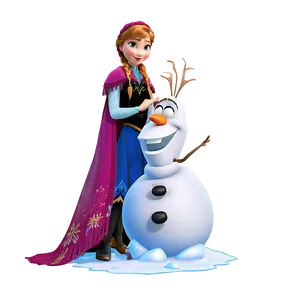 Frozen Anna Olaf Image Png 06282024 PNG image