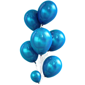 Frozen Blue Balloons PNG 82