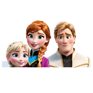 Frozen Characters Family Portrait PNG Blo PNG