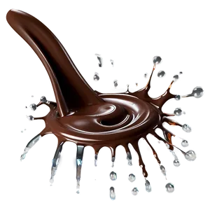 Frozen Chocolate Splash PNG 06262024