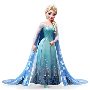 Frozen Elsa Coronation Dress Png 06132024 PNG image