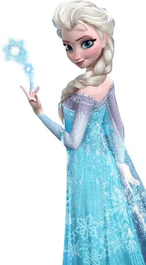 Frozen Elsa Magic Snowflake PNG image