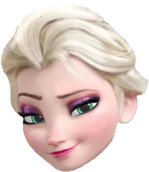 Frozen Elsa Portrait PNG image