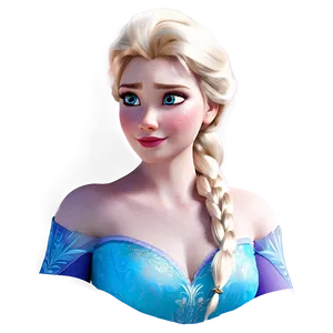 Frozen Elsa Portrait Png 06272024 PNG image