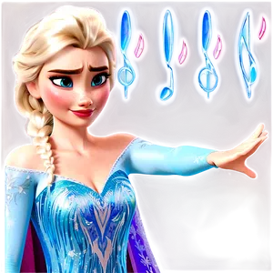 Frozen Elsa's Powerful Singing PNG 06272024 PNG
