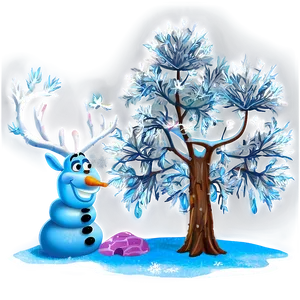 Frozen Enchanted Forest PNG Qaw