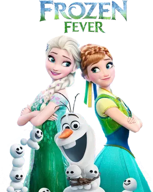 Frozen Fever Characters Elsa Anna Olaf PNG image