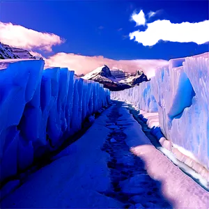 Frozen Glacier Walkway PNG 6 PNG