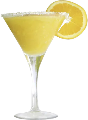 Frozen Margarita Cocktail Glass PNG image