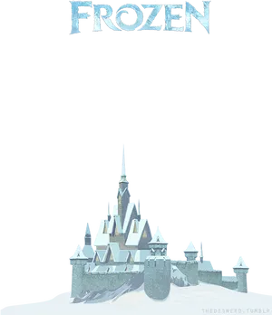 Frozen Movie Castle Silhouette PNG image