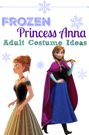 Frozen Princess Anna Costume Ideas PNG image