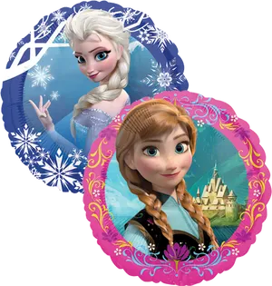 Frozen Sisters Elsaand Anna PNG image