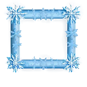 Frozen Snow Border Png 06282024 PNG image