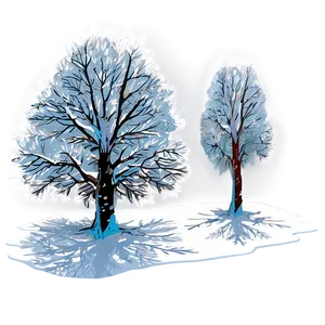 Frozen Snow Trees Png 06292024 PNG image