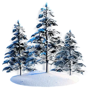 Frozen Snow Trees Png 28 PNG image