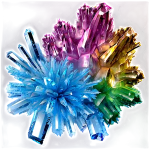 Frozen Stardust Crystals PNG Ptn