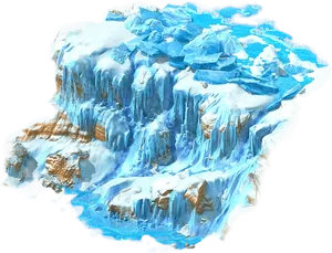 Frozen Waterfall Ice Cascade