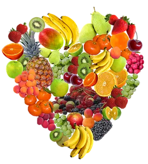 Fruit Heart Collage