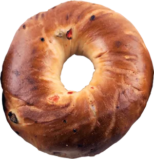 Fruit_ Studded_ Bagel_ Doughnut PNG image