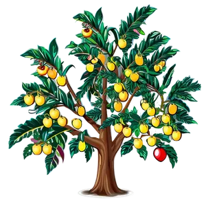 Fruit Tree Drawing Png 16 PNG image